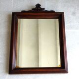 Antique Napoleon III style mercury mirror, Victorian wall mirror.