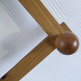 Vintage pine accordion coat rack
