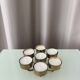 Vintage Solid Brass Seven-Light Candle Holder, Scandinavian Modern, 1970s
