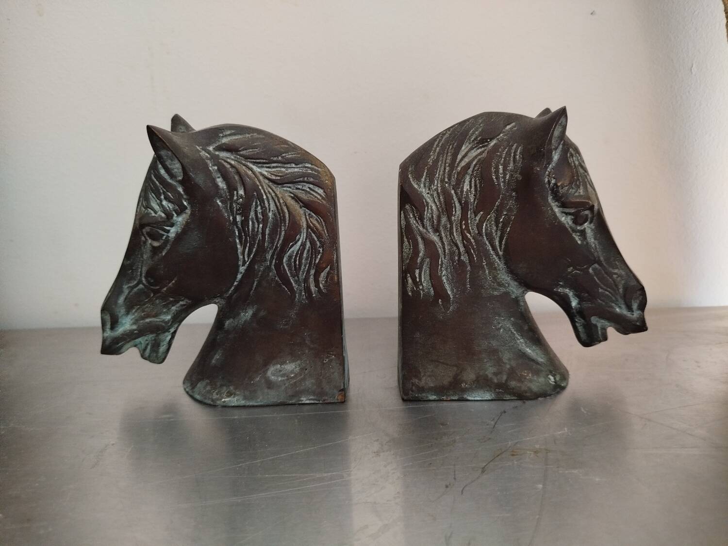 Bronze bookends