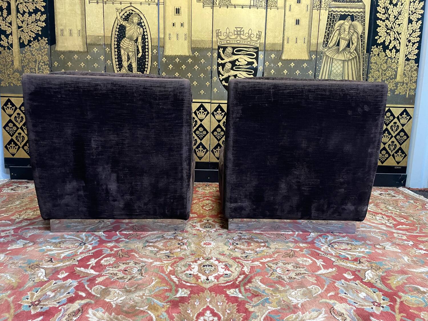 Pair of vintage armchairs 1970