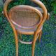Chaise haute d'enfant cannée modèle début XXème Thonet