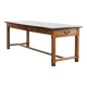 Grande table à manger antique française pour 6 à 8 personnes.