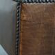 Vintage Sheepskin Leather Ottoman