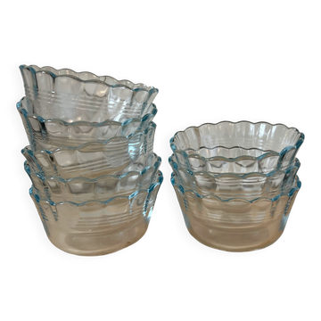 Set of 8 vintage glass ramekins - Pyrex