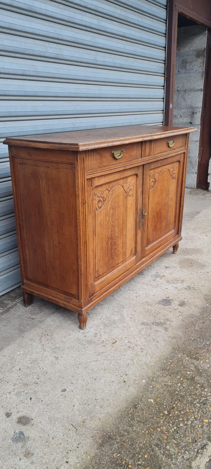 Oak art deco sideboard