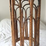 Wicker side table
