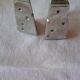 Salt shaker and silvered metal pepper