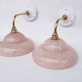 Swan neck and Clichy glass wall lights