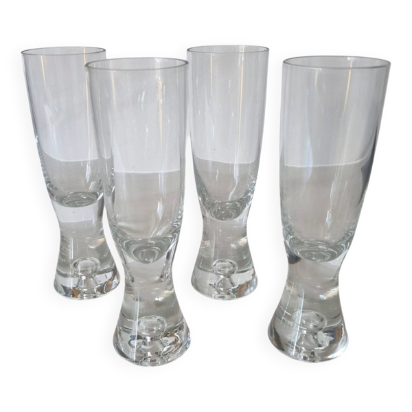 4 flutes de Tapio Wirkkala pour Iittala, Finlande