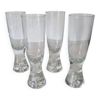 4 flutes by Tapio Wirkkala for Iittala, Finland.