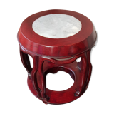 Chinese base in wood and marble