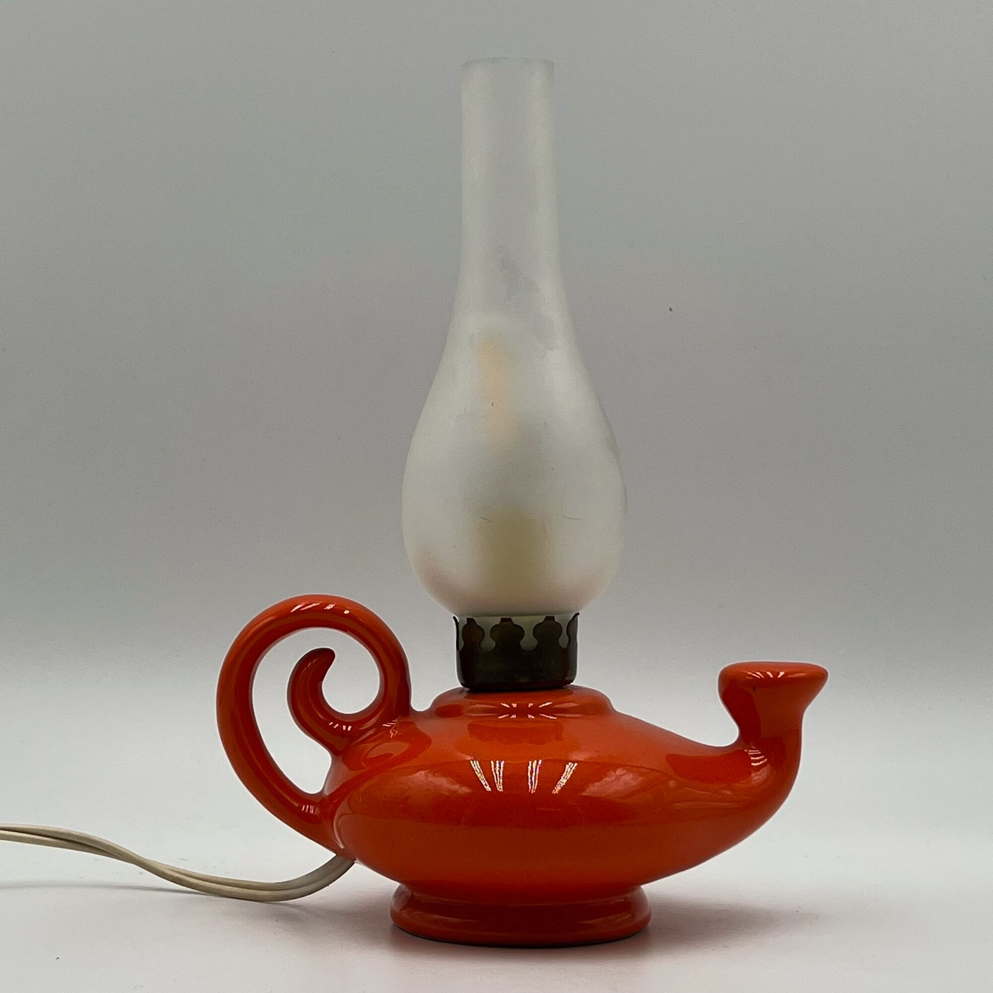 Vintage ceramic lamp, made in italy 1960