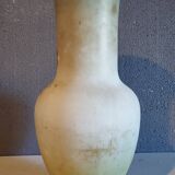 Vase en verre peint