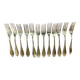12 silver-plated metal forks by Félix Frères