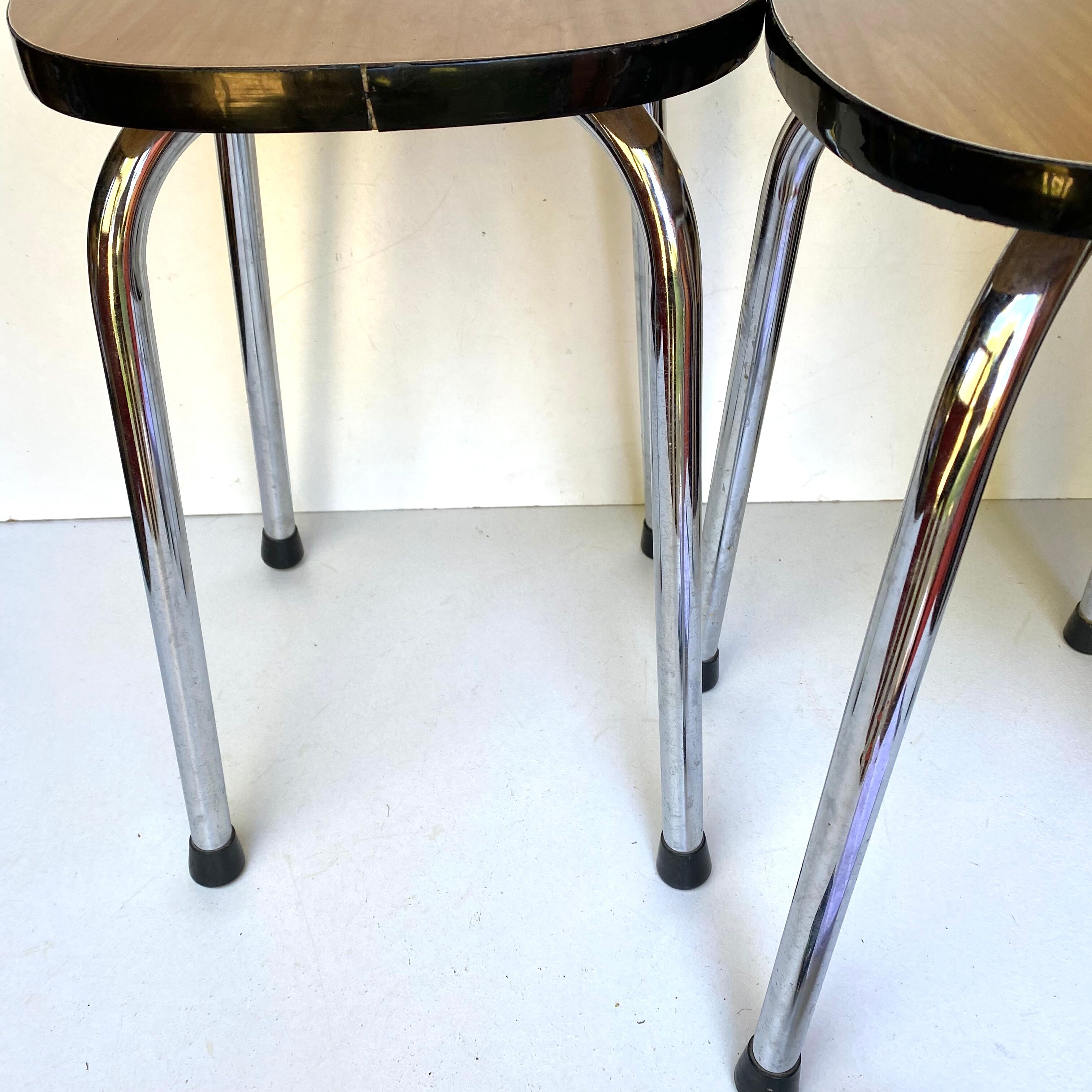 Vintage formica stools