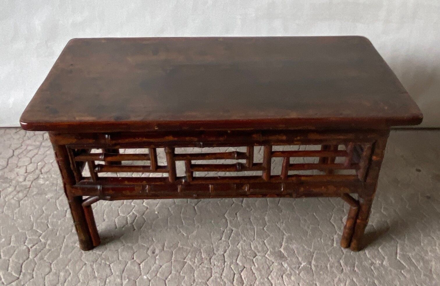 Table basse en bambou