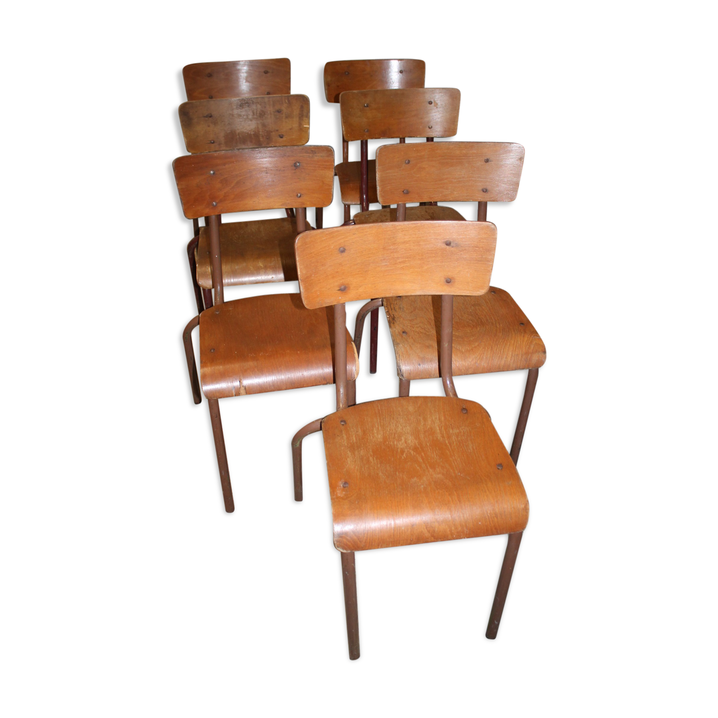 Set of 7 chairs Mullca