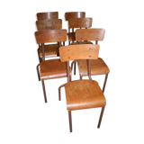 Lot de 7 chaises Mullca