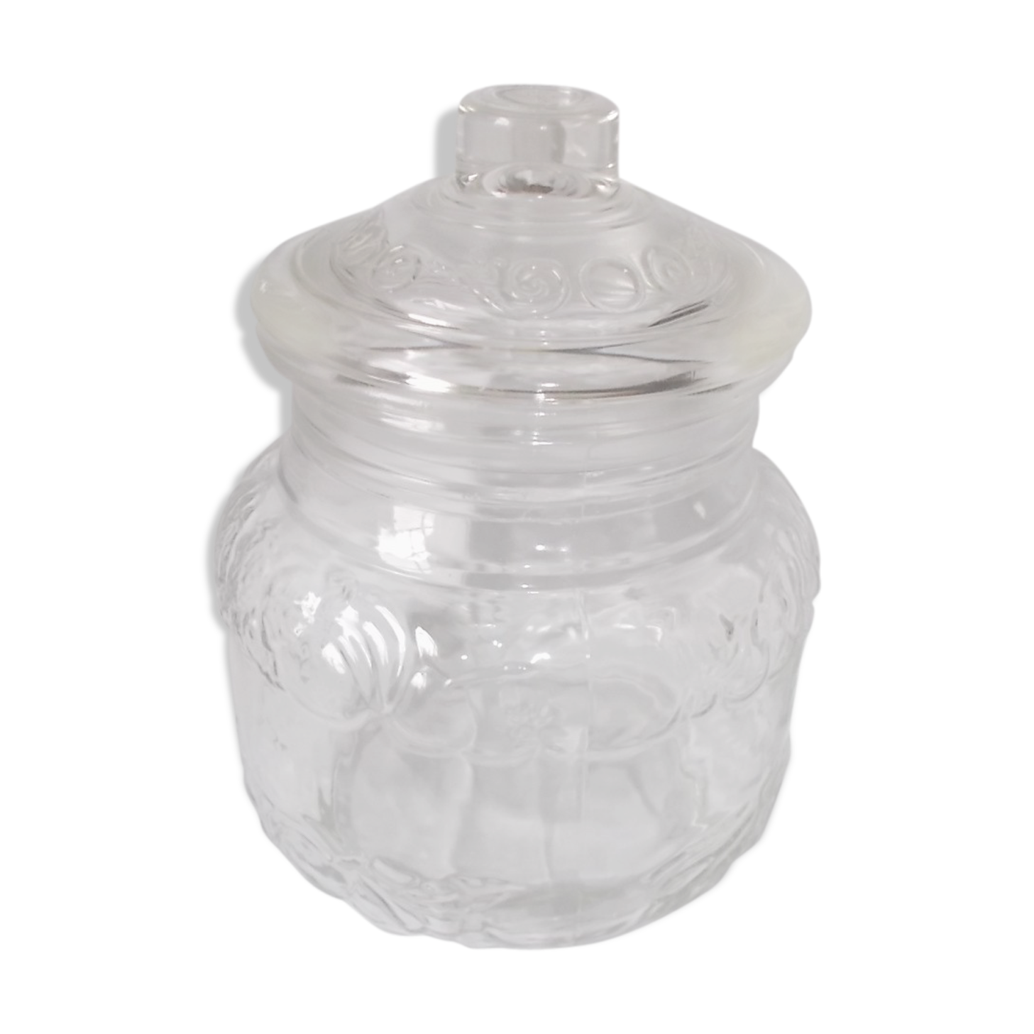 Glass glass cork jar