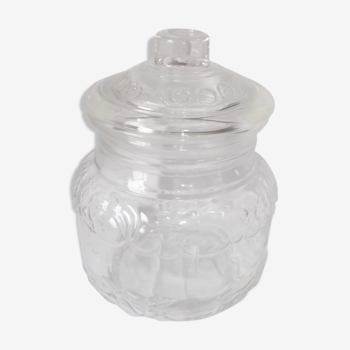 Glass glass cork jar