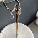 50s molded glass pendant light