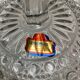 Pair of old German crystal candy boxes
