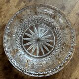 Ashtray in cut and gilded crystal