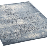 Tapis bleu vintage 2x3 m