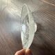 Natural rock crystal plate, anonymous, circa 1970.