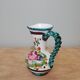 Italian ceramic vase with floral decoration