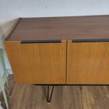 Scandinavian teak and metal sideboard
