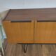 Scandinavian teak and metal sideboard