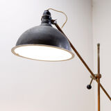 Industrial articulated floor lamp