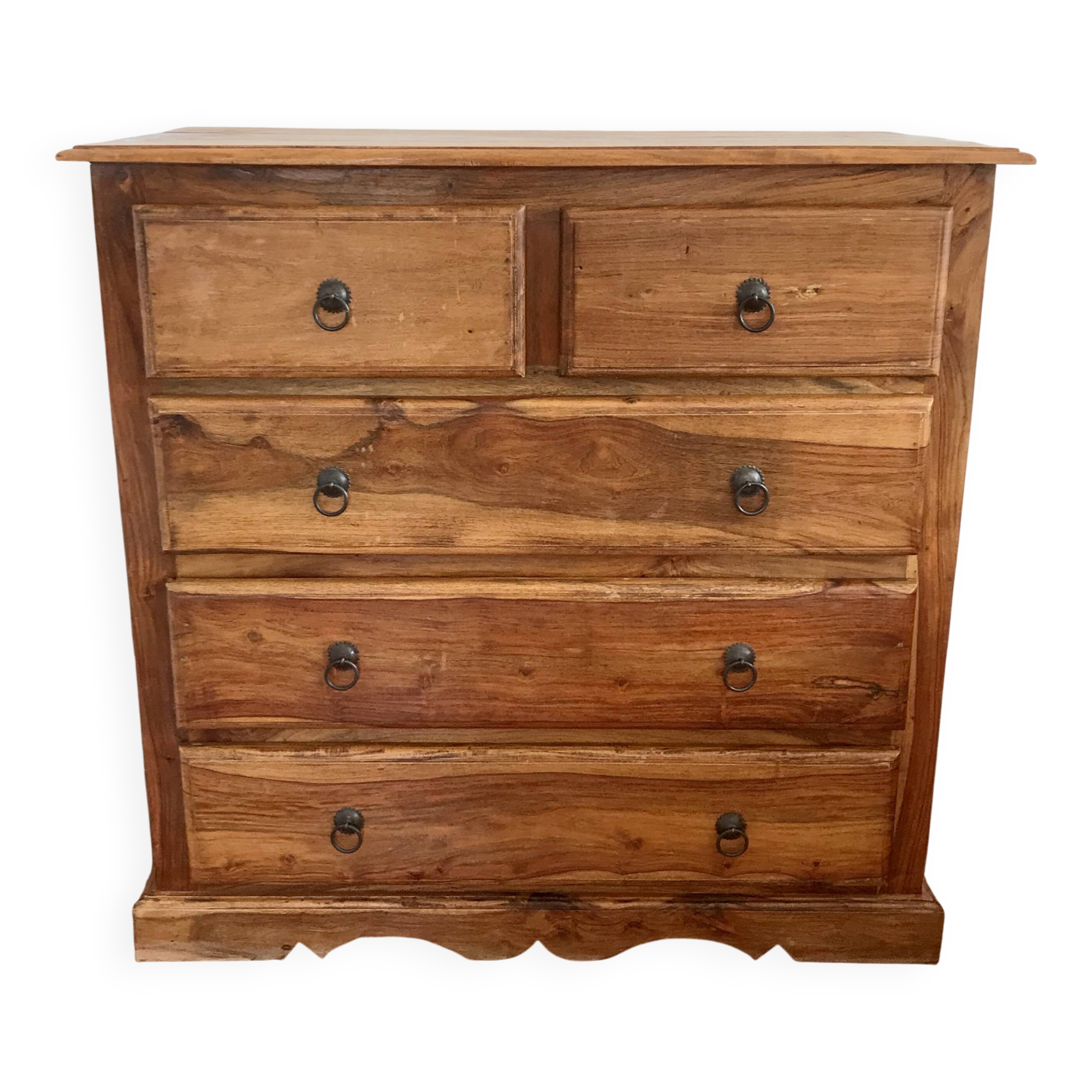 Indian "Jali" commode in solid rosewood (Sheesham)