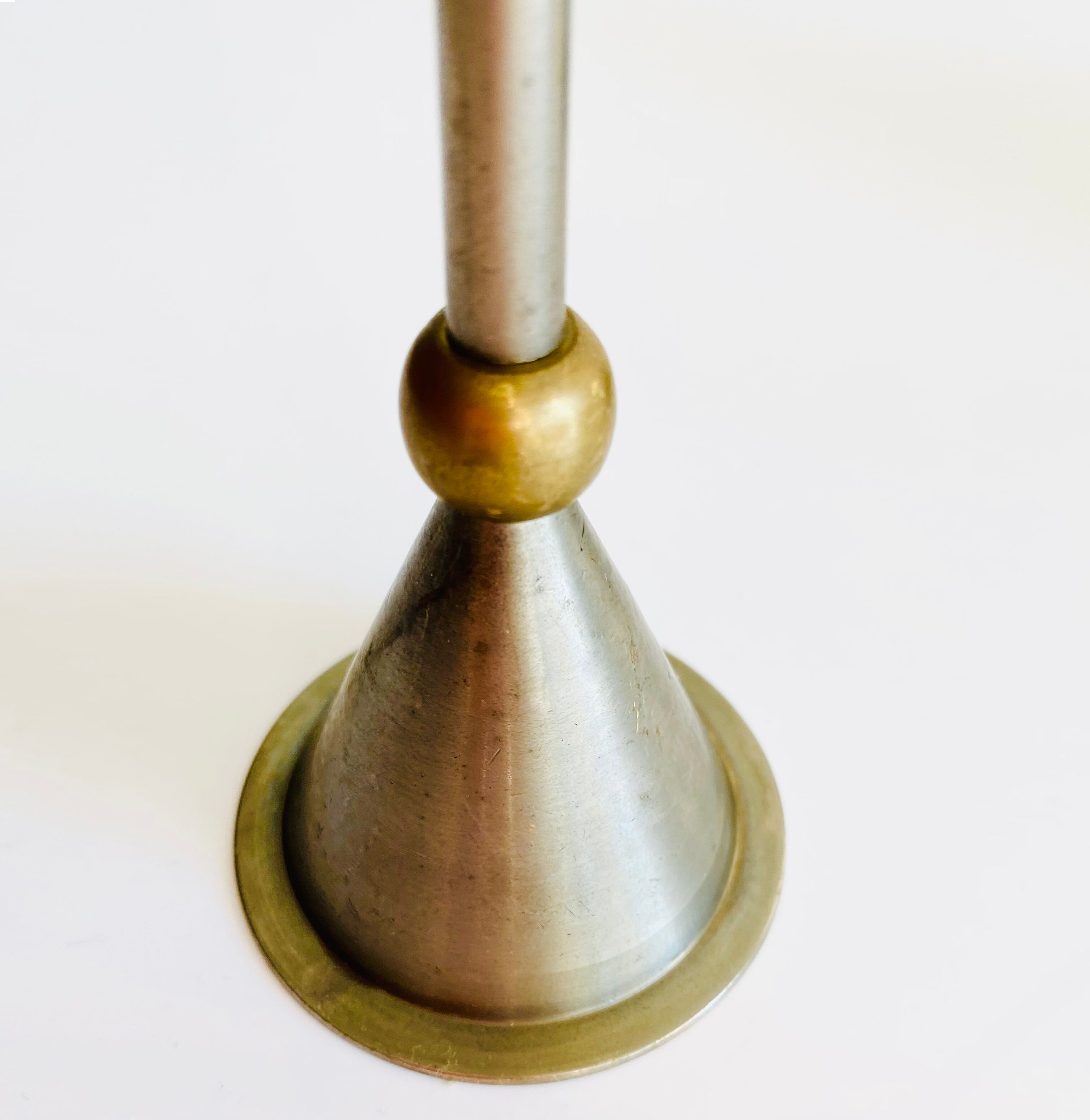 Set of three metal candle holders. Ikea, 80s