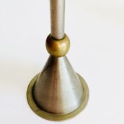Ensemble de trois bougeoirs en métal. Ikea, années 80