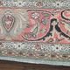 Silk cashmere rug pastel tones floral patterns India Kashmir vintage 181 cm x 286 cm