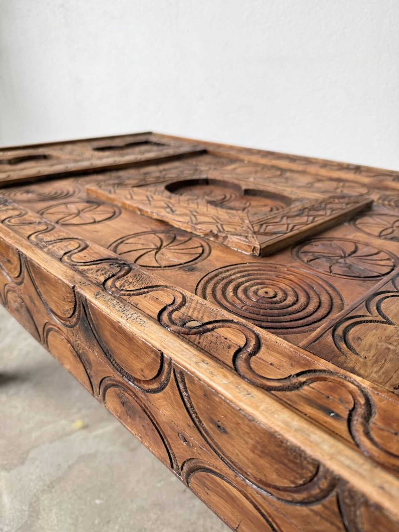 Savoyard folk art coffee table