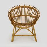 vintage rattan armchair from the 60s