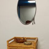 Oval chrome mirror, 60