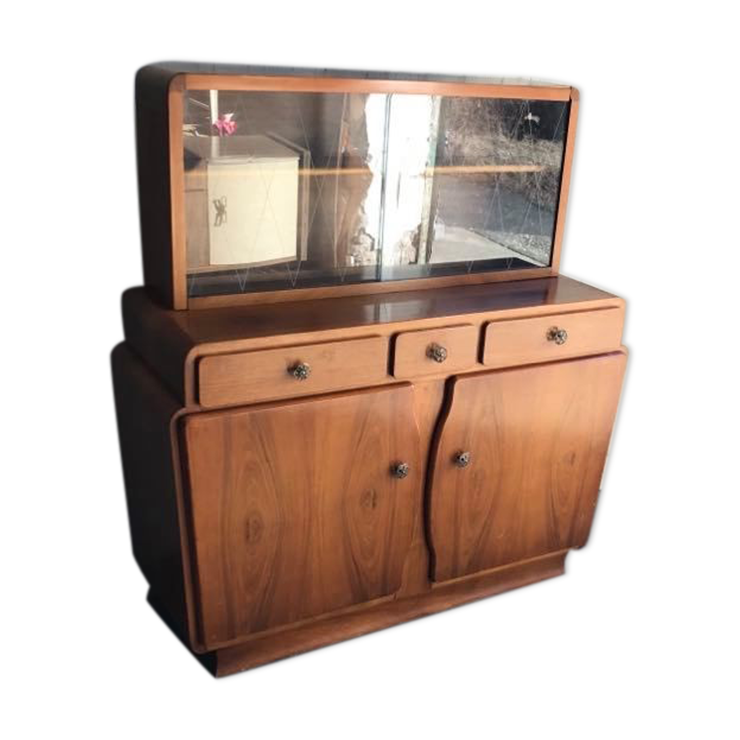 Art deco curvy cabinet
