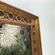 Rectangular mirror in gilded wood