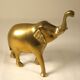 Brass elephant 13 cm