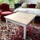 Farmhouse coffee table in antique weathered wood