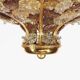 Incredible and rare crystal glass flush mount light by Palwa, Germany 1960’s