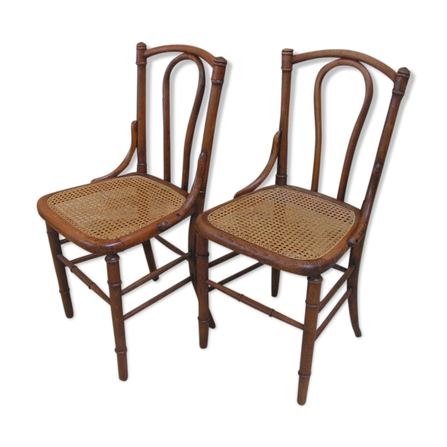 pair of can bistro chairs