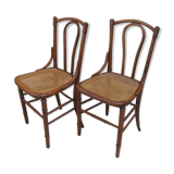 pair of can bistro chairs