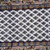 Vintage Indian Carpet Seraband handmade 71cm x 266cm 1970s