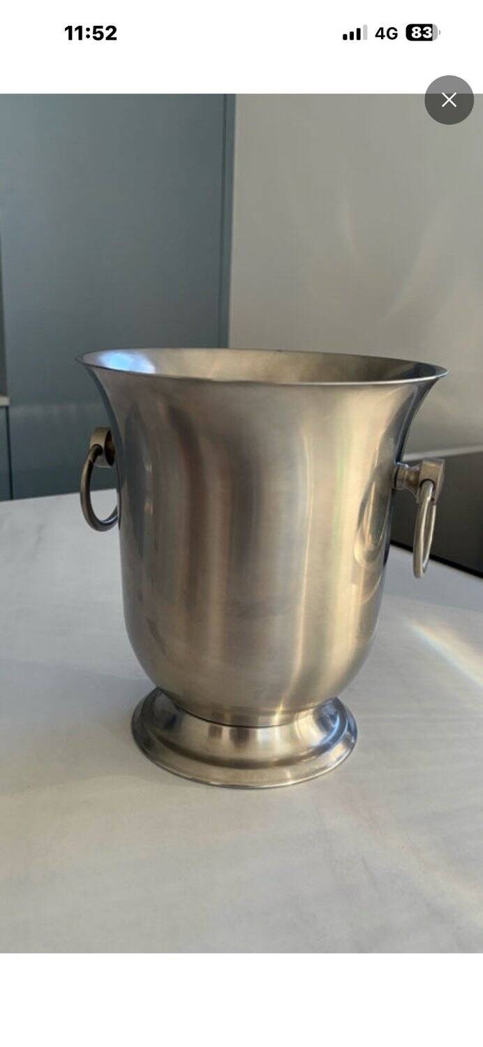 Champagne Bucket Guy Degrenne – Stainless Steel & Gold-Plated Brass
